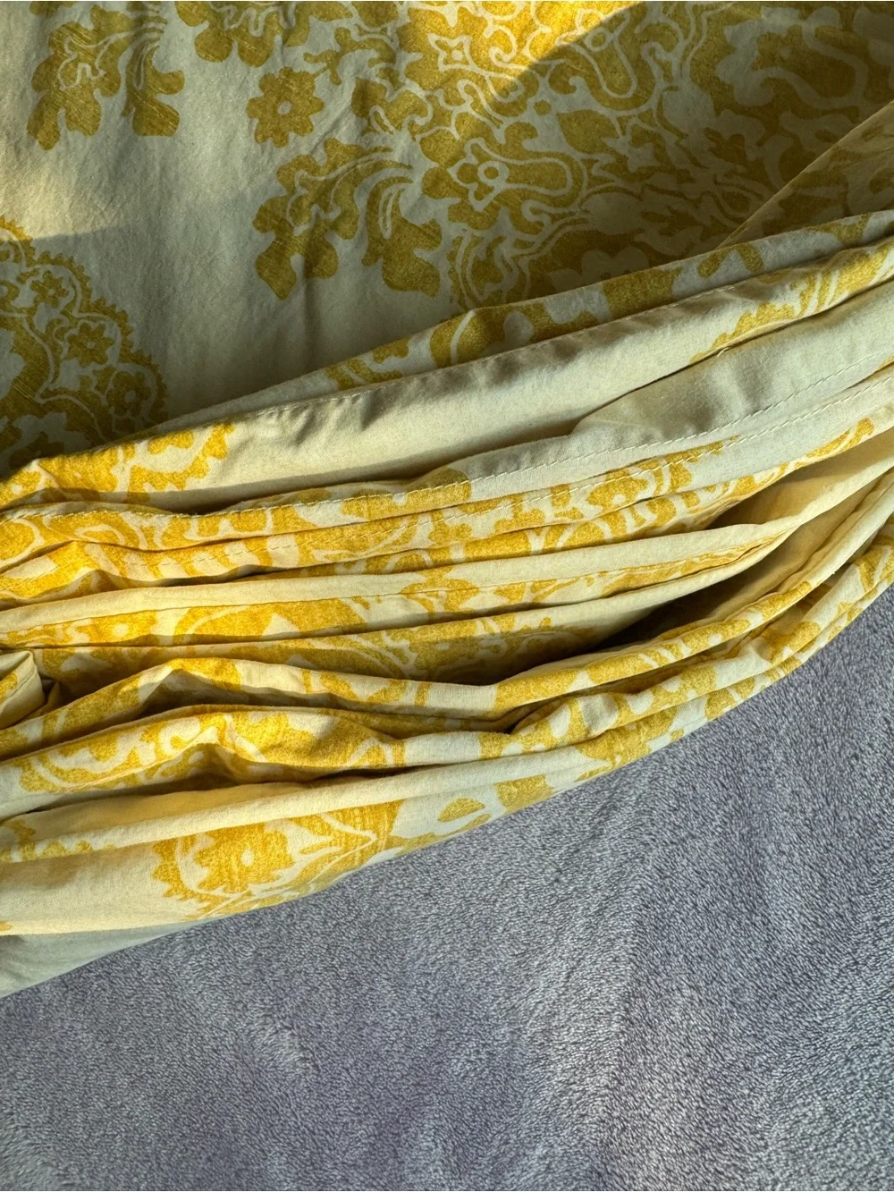 POTTERY BARN Lucianna Medallion Duvet Cover Full/Queen 92” x 88”~ Ivory Yellow